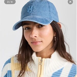 Kerri Rosenthal Washed Denim KR LOVGO Hat